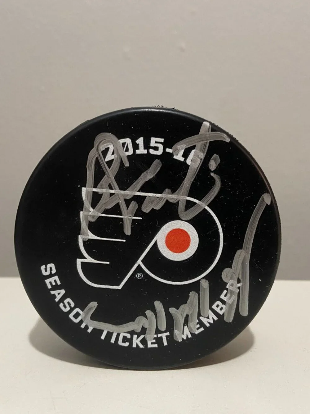 Bernie Parent Signed Autographed Season Ticket Member Philadelphia Flyers Puck